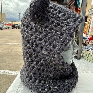 Handmade Chunky Knit Hooded Scarf